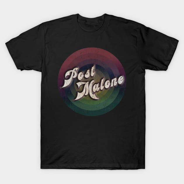 retro vintage circle Post Malone T-Shirt by NamaMarket01